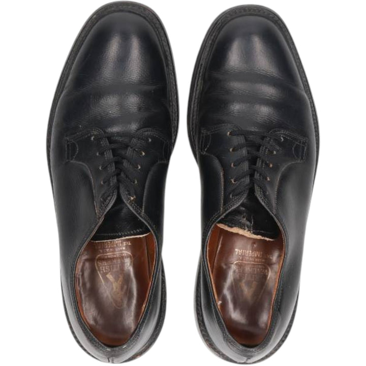 British Walkers Plain Toe Shoes, Made in USA, Size 85 Men's 26.5cm genuine leather black type Vintage Second Hand