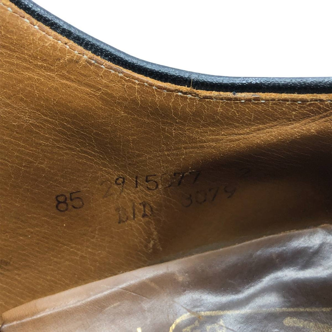 British Walkers Plain Toe Shoes, Made in USA, Size 85 Men's 26.5cm genuine leather black type Vintage Second Hand