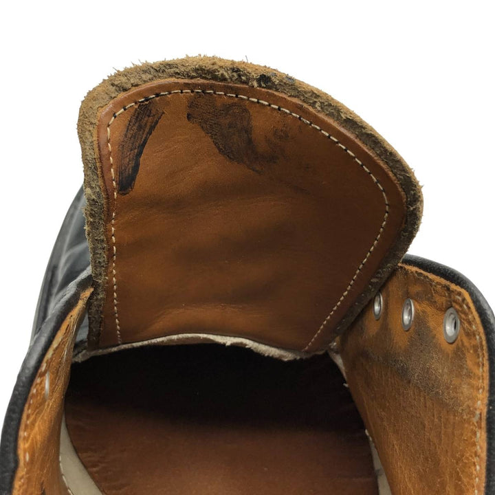British Walkers Plain Toe Shoes, Made in USA, Size 85 Men's 26.5cm genuine leather black type Vintage Second Hand