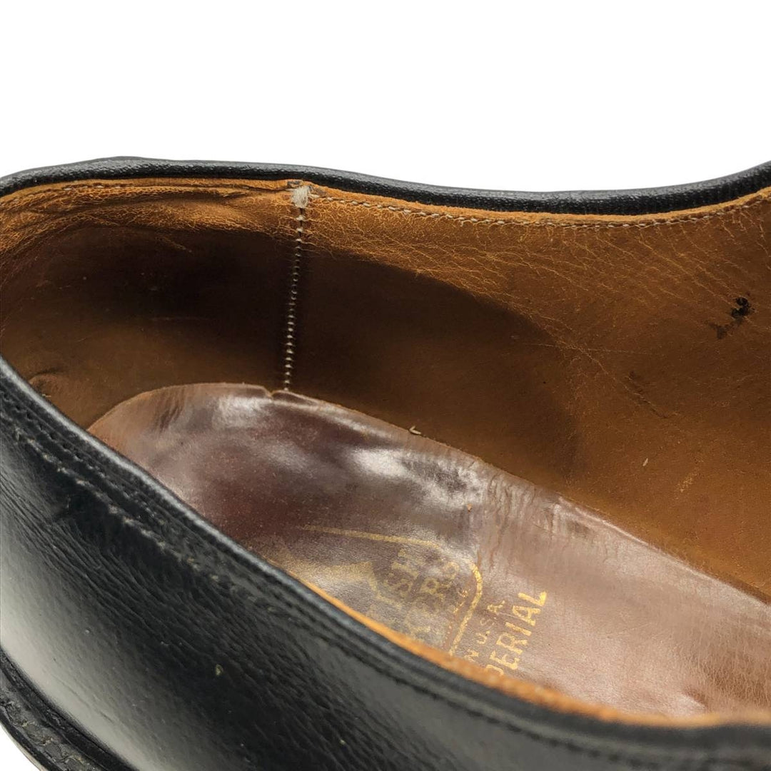 British Walkers Plain Toe Shoes, Made in USA, Size 85 Men's 26.5cm genuine leather black type Vintage Second Hand