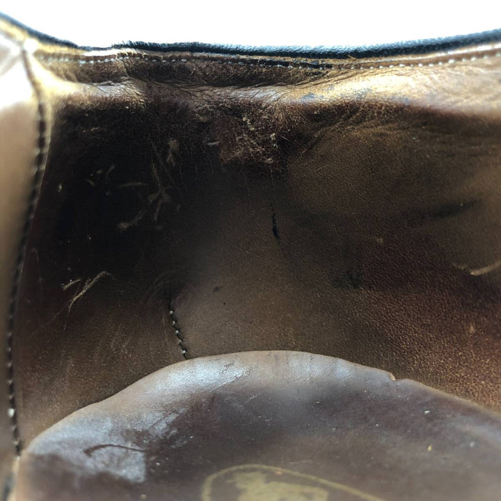British Walkers Plain Toe Shoes, Made in USA, Size 85 Men's 26.5cm genuine leather black type Vintage Second Hand