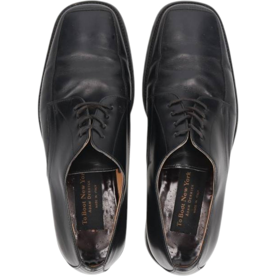 To Boot New York Adam Derrick Square Toe U-Tip Shoes, Made in Italy, Size 10 (Men's Size 11) /saa014017 Men's 28.0cm genuine leather black type Vintage Second Hand