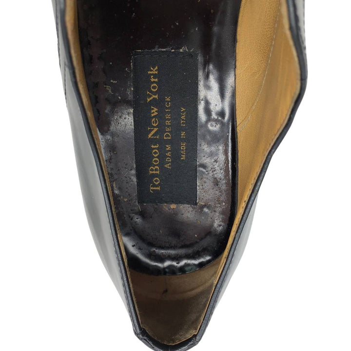 To Boot New York Adam Derrick Square Toe U-Tip Shoes, Made in Italy, Size 10 (Men's Size 11) /saa014017 Men's 28.0cm genuine leather black type Vintage Second Hand