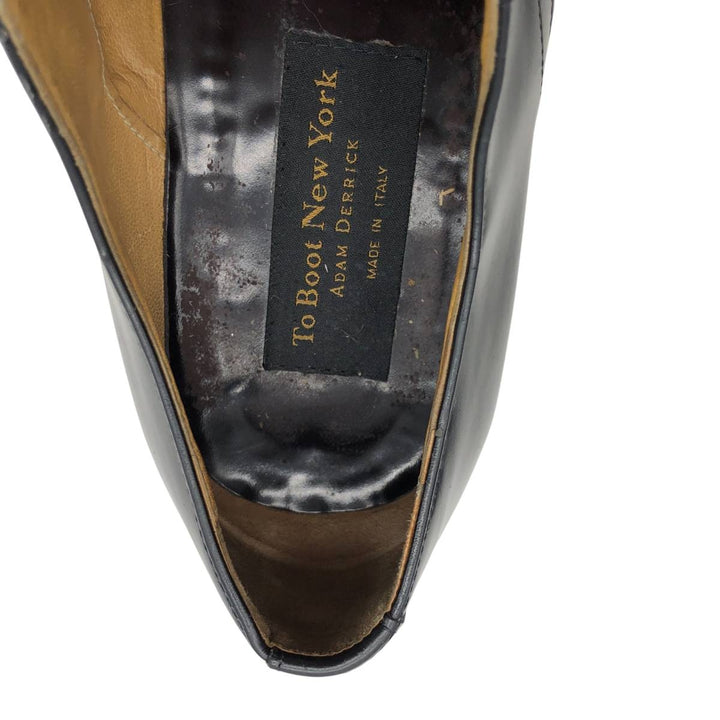 To Boot New York Adam Derrick Square Toe U-Tip Shoes, Made in Italy, Size 10 (Men's Size 11) /saa014017 Men's 28.0cm genuine leather black type Vintage Second Hand