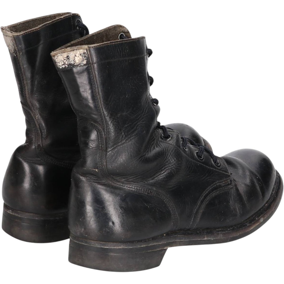 Vintage 1960s US Army Steel Toe Military Boots, Size 8, Men's, 10.2" (Saa014037) Men's 26.0cm genuine leather black type Vintage Second Hand