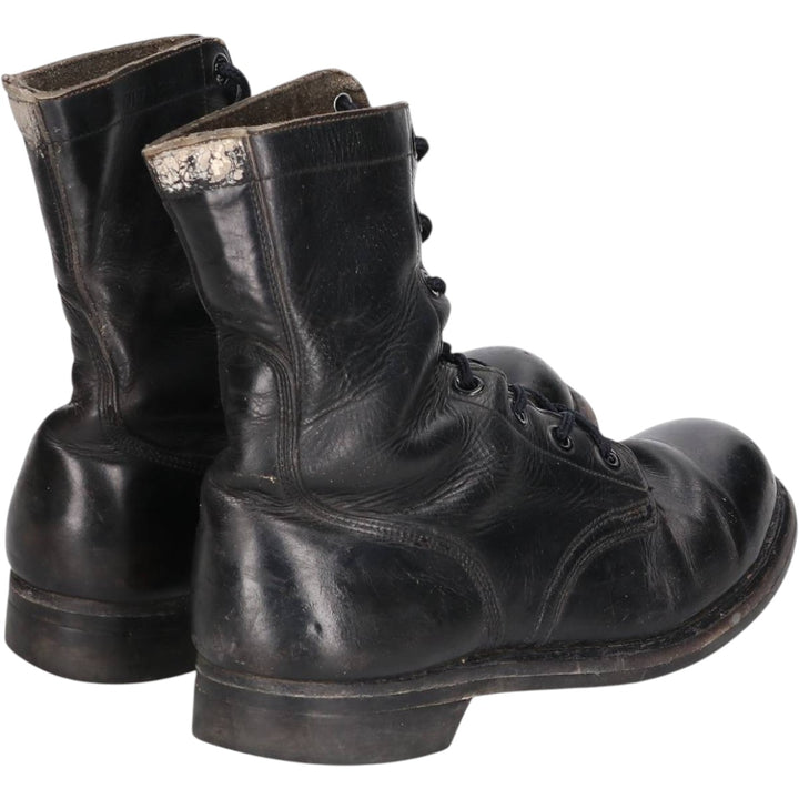 Vintage 1960s US Army Steel Toe Military Boots, Size 8, Men's, 10.2" (Saa014037) Men's 26.0cm genuine leather black type Vintage Second Hand