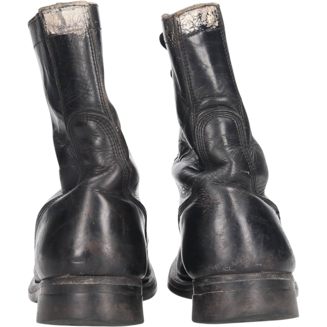 Vintage 1960s US Army Steel Toe Military Boots, Size 8, Men's, 10.2" (Saa014037) Men's 26.0cm genuine leather black type Vintage Second Hand