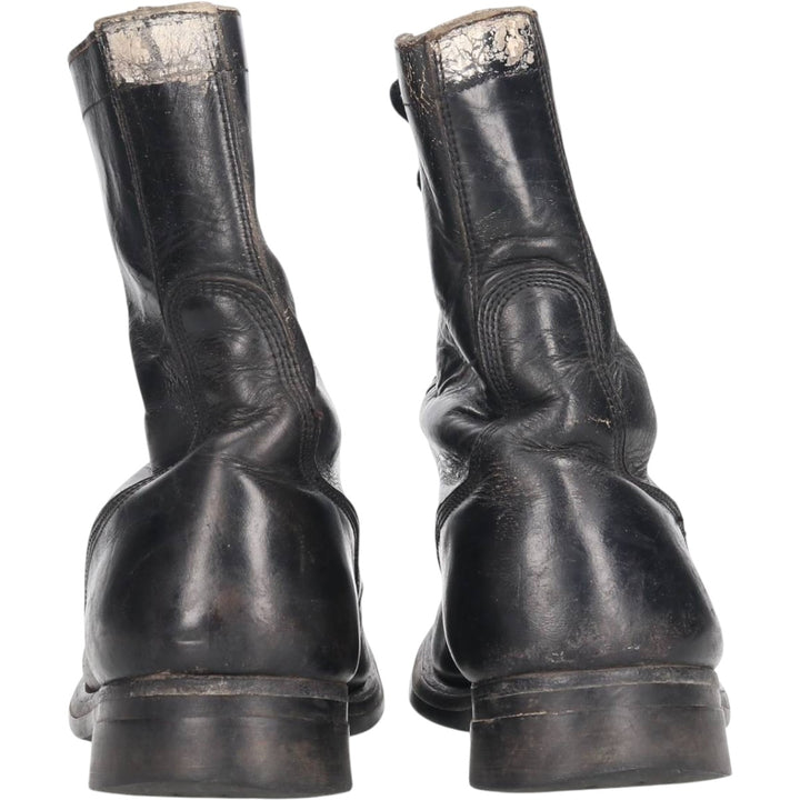 Vintage 1960s US Army Steel Toe Military Boots, Size 8, Men's, 10.2" (Saa014037) Men's 26.0cm genuine leather black type Vintage Second Hand