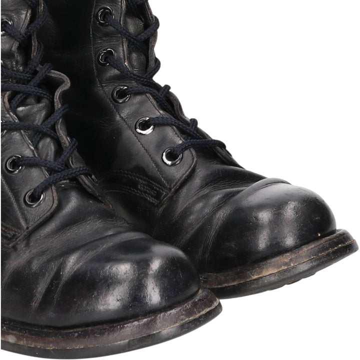 Vintage 1960s US Army Steel Toe Military Boots, Size 8, Men's, 10.2" (Saa014037) Men's 26.0cm genuine leather black type Vintage Second Hand
