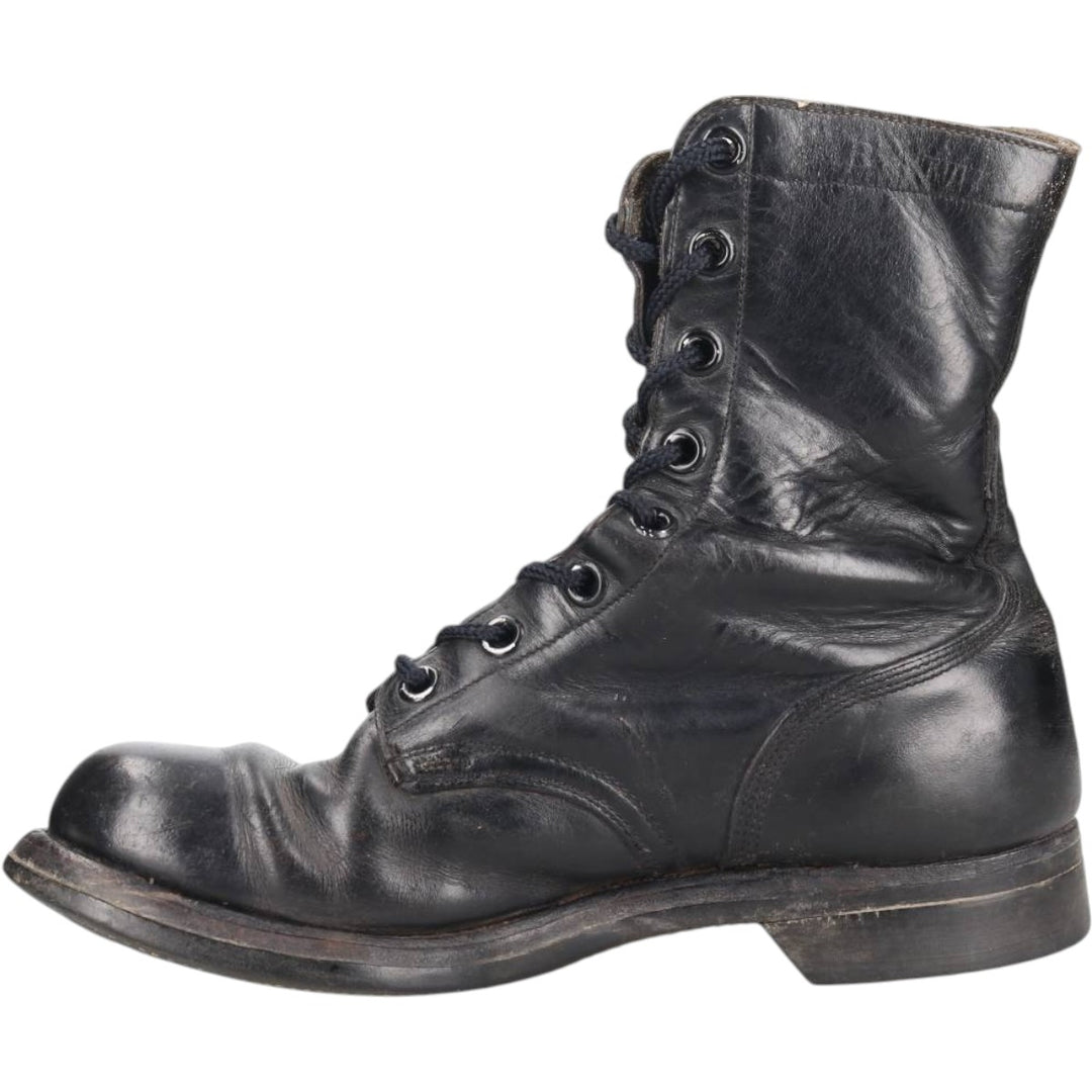 Vintage 1960s US Army Steel Toe Military Boots, Size 8, Men's, 10.2" (Saa014037) Men's 26.0cm genuine leather black type Vintage Second Hand