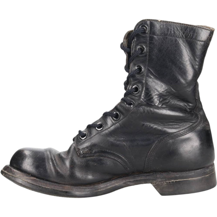 Vintage 1960s US Army Steel Toe Military Boots, Size 8, Men's, 10.2" (Saa014037) Men's 26.0cm genuine leather black type Vintage Second Hand