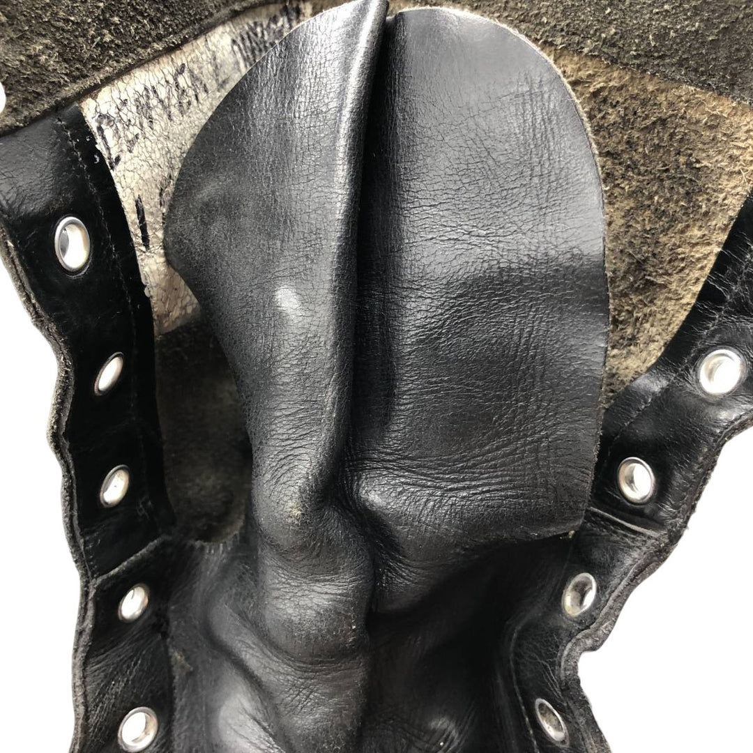 Vintage 1960s US Army Steel Toe Military Boots, Size 8, Men's, 10.2" (Saa014037) Men's 26.0cm genuine leather black type Vintage Second Hand