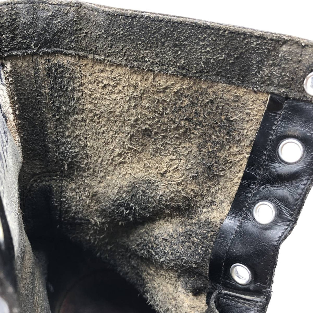 Vintage 1960s US Army Steel Toe Military Boots, Size 8, Men's, 10.2" (Saa014037) Men's 26.0cm genuine leather black type Vintage Second Hand