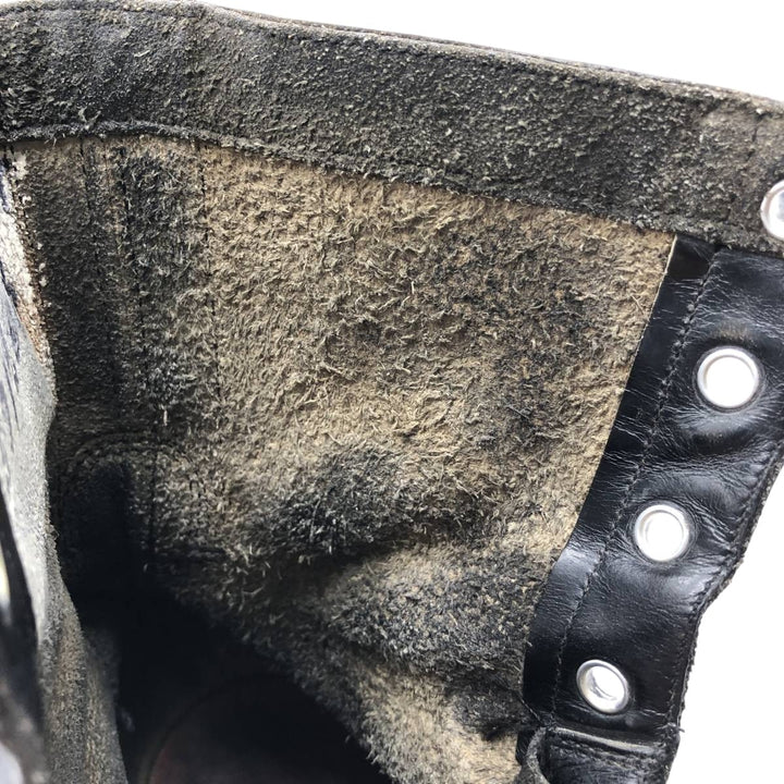 Vintage 1960s US Army Steel Toe Military Boots, Size 8, Men's, 10.2" (Saa014037) Men's 26.0cm genuine leather black type Vintage Second Hand