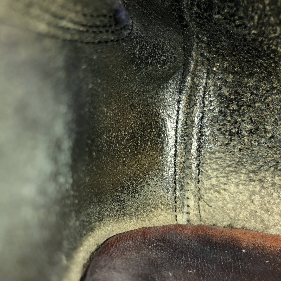 Vintage 1960s US Army Steel Toe Military Boots, Size 8, Men's, 10.2" (Saa014037) Men's 26.0cm genuine leather black type Vintage Second Hand