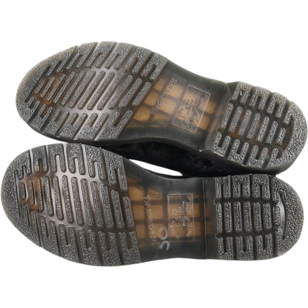 Mint condition Dr. Martens 1460 Vegan Velvet 8-Eye Boots, Size 6 Women's 25.0cm unclear black type Vintage Second Hand