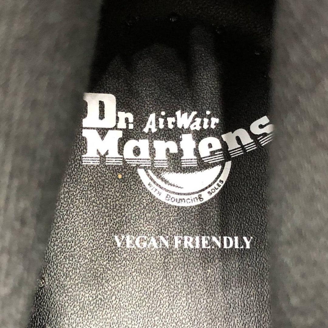 Mint condition Dr. Martens 1460 Vegan Velvet 8-Eye Boots, Size 6 Women's 25.0cm unclear black type Vintage Second Hand