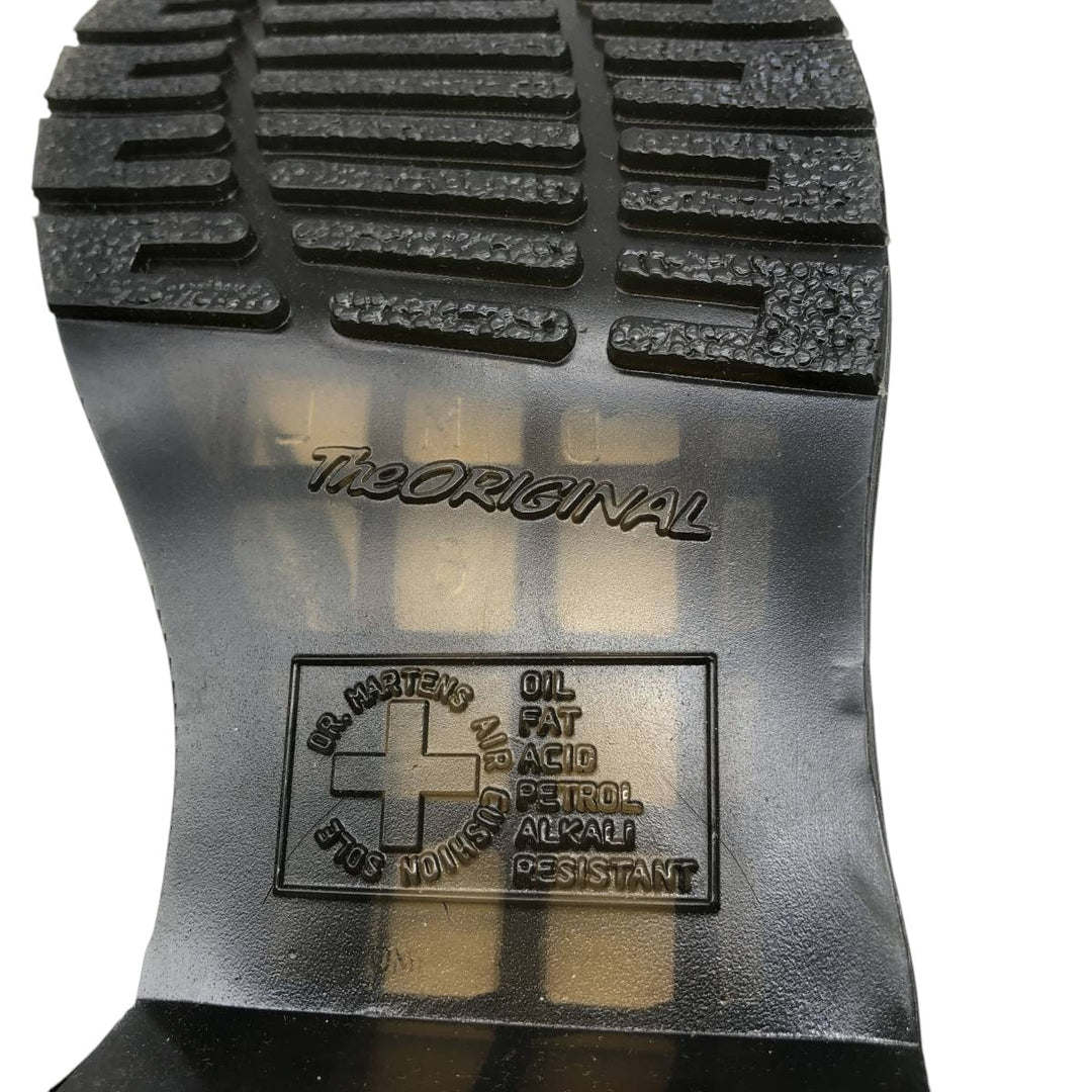 Mint condition Dr. Martens 1460 Vegan Velvet 8-Eye Boots, Size 6 Women's 25.0cm unclear black type Vintage Second Hand