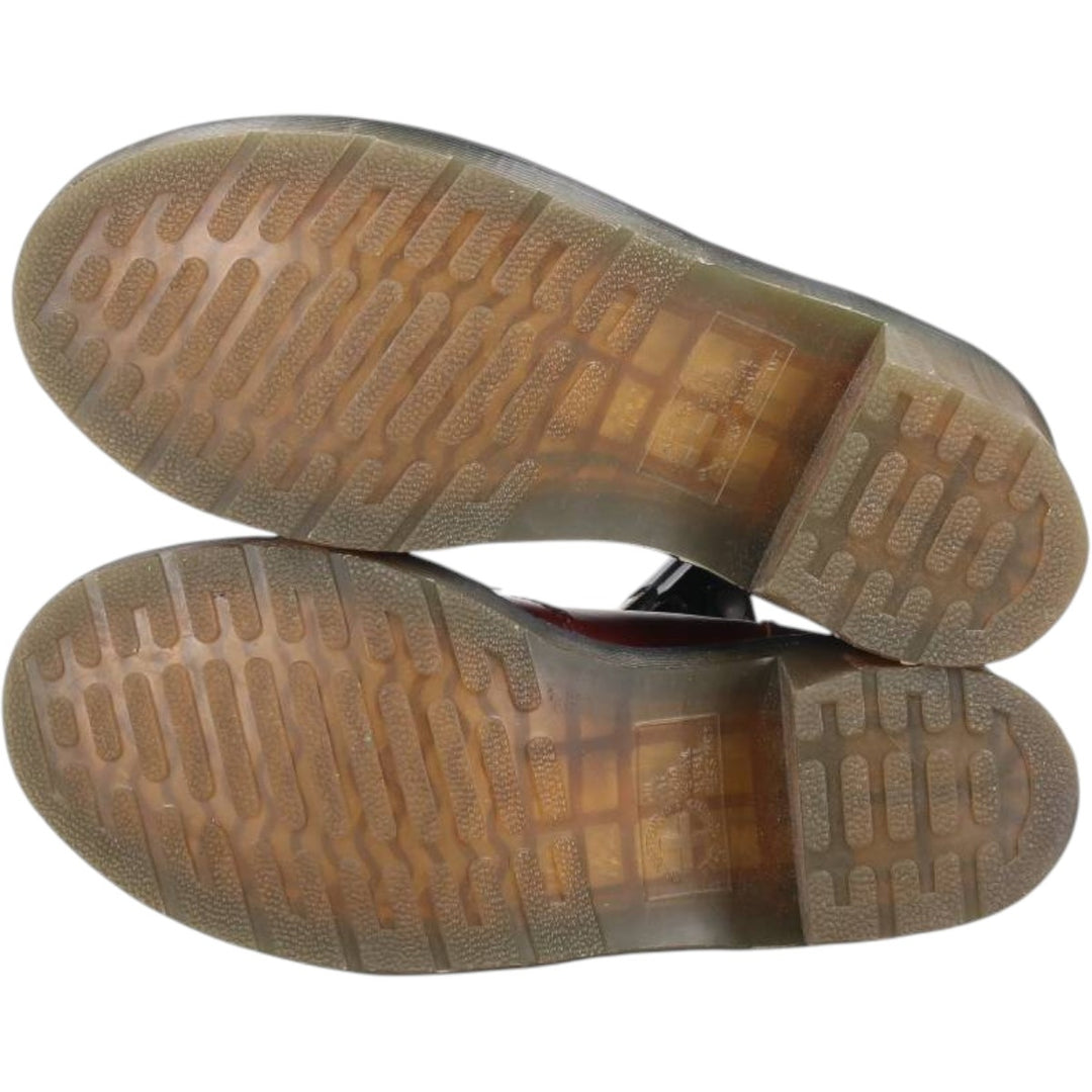 Dr. Martens CADENCE platform boots with side gore, size 4 Women's 23.0cm unclear red type reddish brown Vintage Second Hand