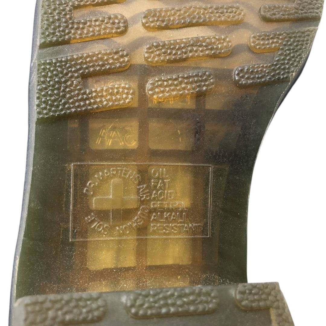 Dr. Martens CADENCE platform boots with side gore, size 4 Women's 23.0cm unclear red type reddish brown Vintage Second Hand