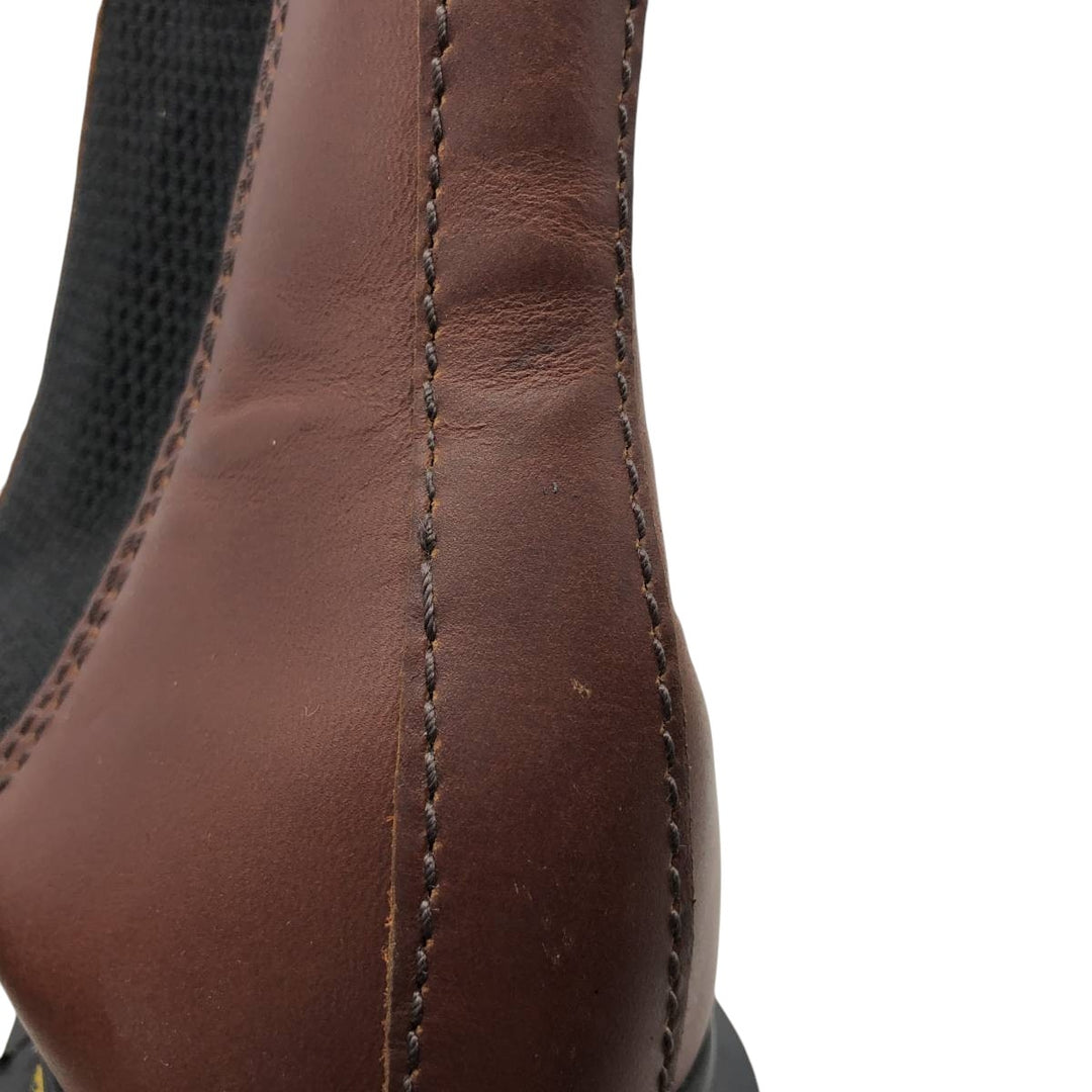 Dr. Martens CADENCE platform boots with side gore, size 4 Women's 23.0cm unclear red type reddish brown Vintage Second Hand