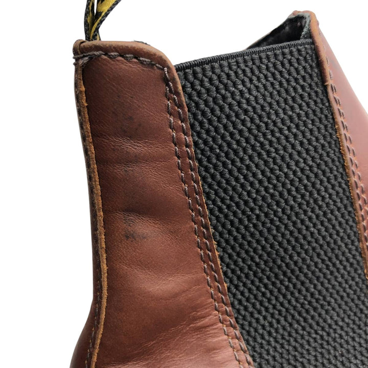 Dr. Martens CADENCE platform boots with side gore, size 4 Women's 23.0cm unclear red type reddish brown Vintage Second Hand