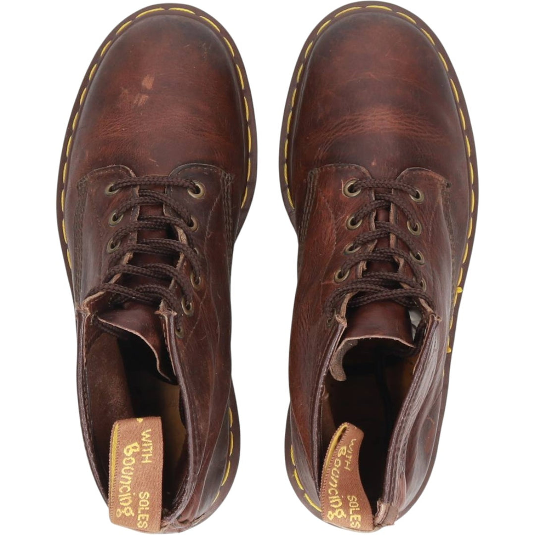 Dr. Martens 6-hole boots made in the UK Men's 25.0cm genuine leather brown type Vintage Second Hand