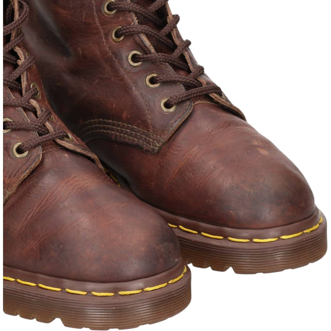 Dr. Martens 6-hole boots made in the UK Men's 25.0cm genuine leather brown type Vintage Second Hand