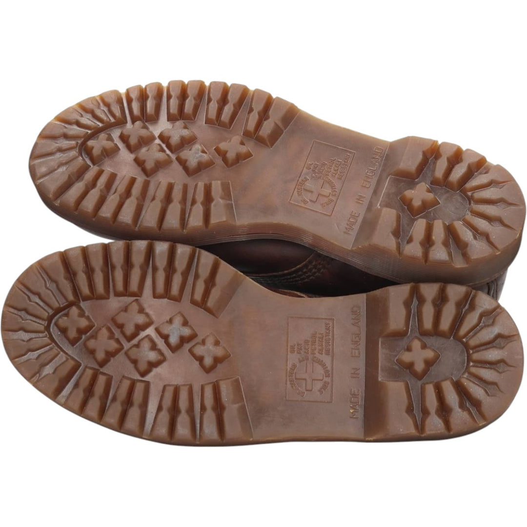 Dr. Martens 6-hole boots made in the UK Men's 25.0cm genuine leather brown type Vintage Second Hand