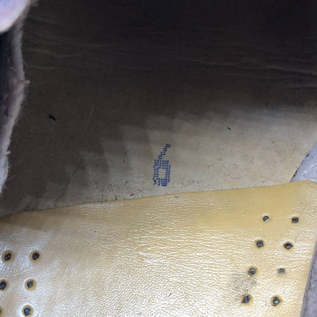 Dr. Martens 6-hole boots made in the UK Men's 25.0cm genuine leather brown type Vintage Second Hand