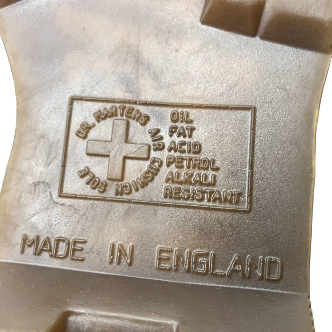 Dr. Martens 6-hole boots made in the UK Men's 25.0cm genuine leather brown type Vintage Second Hand