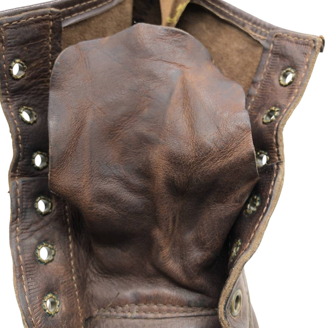 Dr. Martens 6-hole boots made in the UK Men's 25.0cm genuine leather brown type Vintage Second Hand