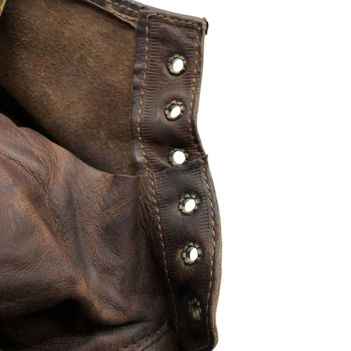 Dr. Martens 6-hole boots made in the UK Men's 25.0cm genuine leather brown type Vintage Second Hand