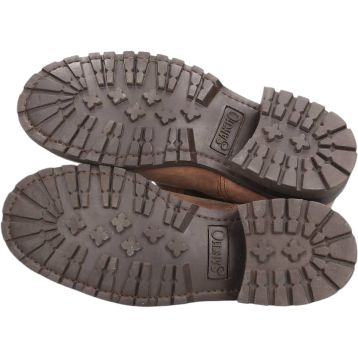 Sancho engineer boots, size 40, made in Spain Men's 26.0cm genuine leather beige type brown Vintage Second Hand