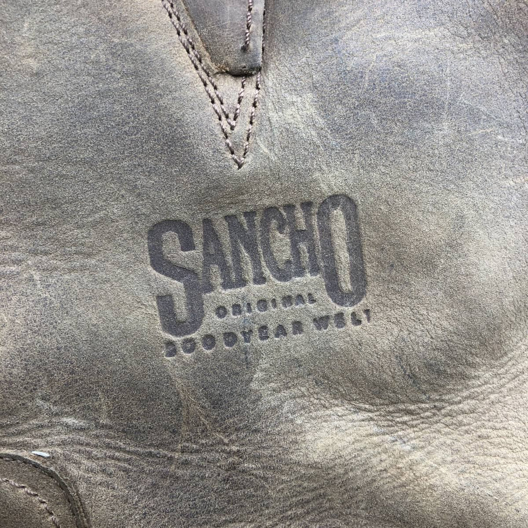 Sancho engineer boots, size 40, made in Spain Men's 26.0cm genuine leather beige type brown Vintage Second Hand