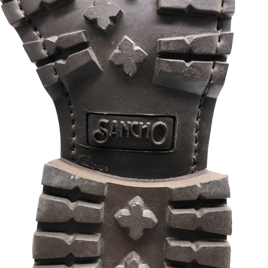 Sancho engineer boots, size 40, made in Spain Men's 26.0cm genuine leather beige type brown Vintage Second Hand