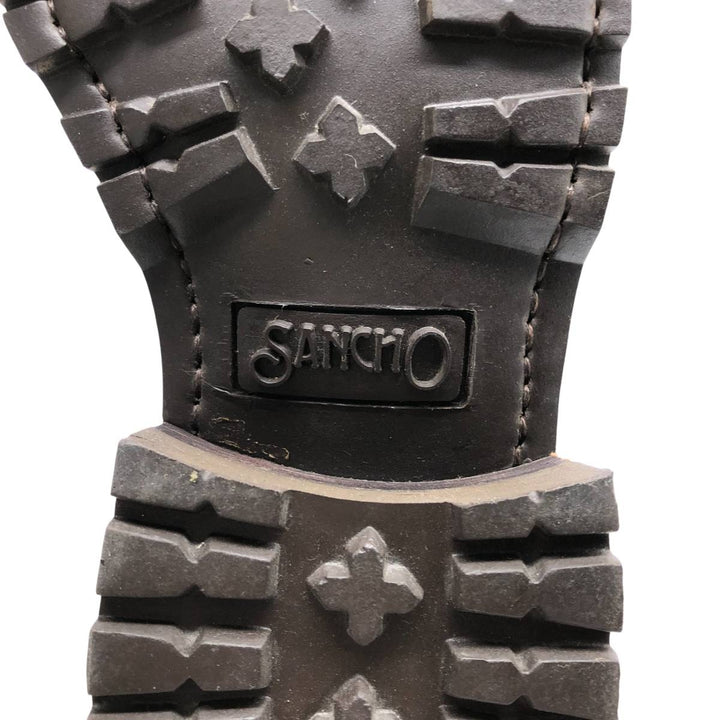 Sancho engineer boots, size 40, made in Spain Men's 26.0cm genuine leather beige type brown Vintage Second Hand