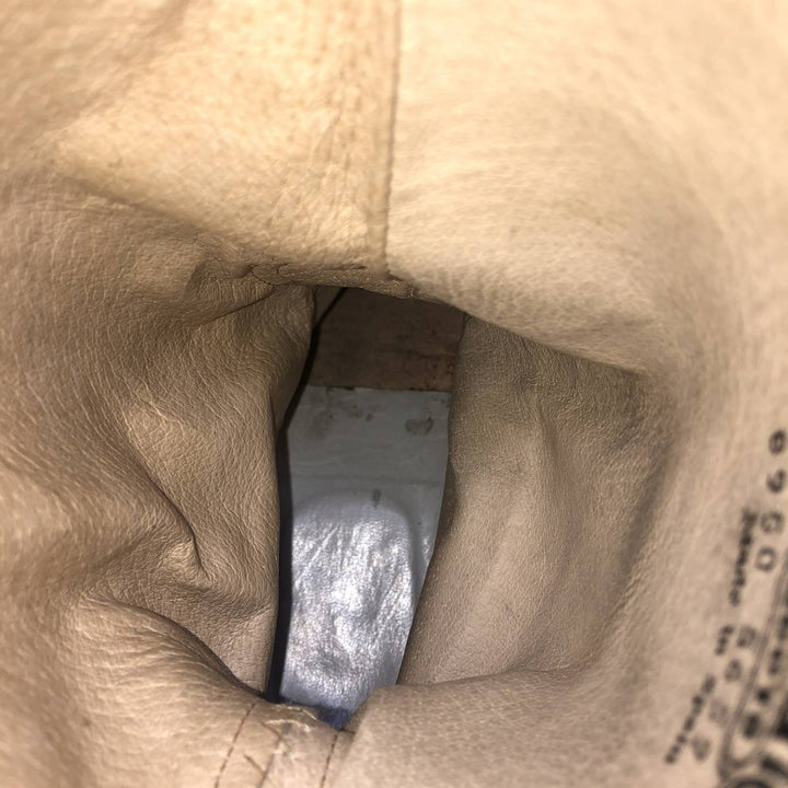 Sancho engineer boots, size 40, made in Spain Men's 26.0cm genuine leather beige type brown Vintage Second Hand