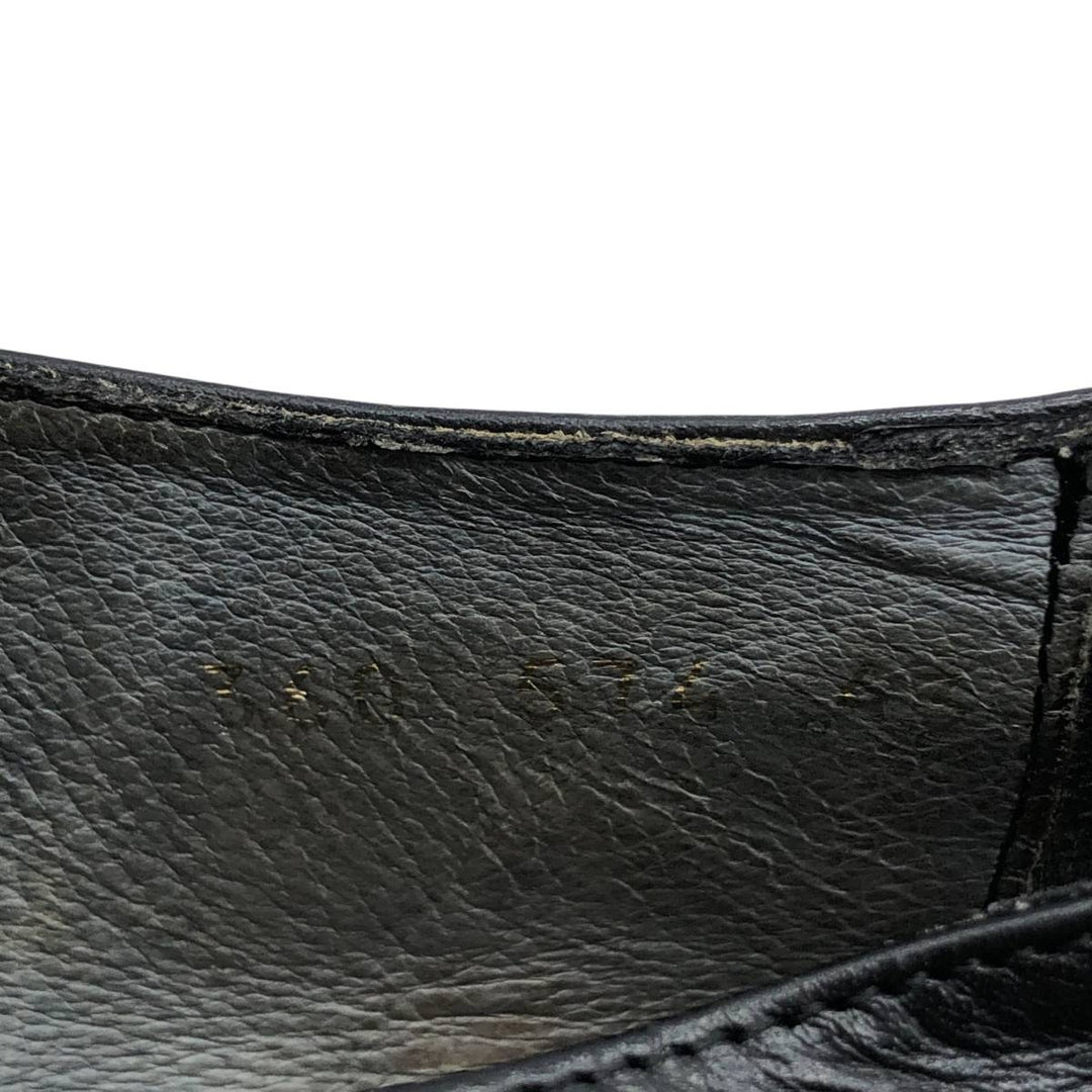 ENZO BARETTI Braided Monk Strap Shoes, Size 43, Men's, 10.4" (equivalent) /saa014061 Men's 26.5cm genuine leather black type Vintage Second Hand