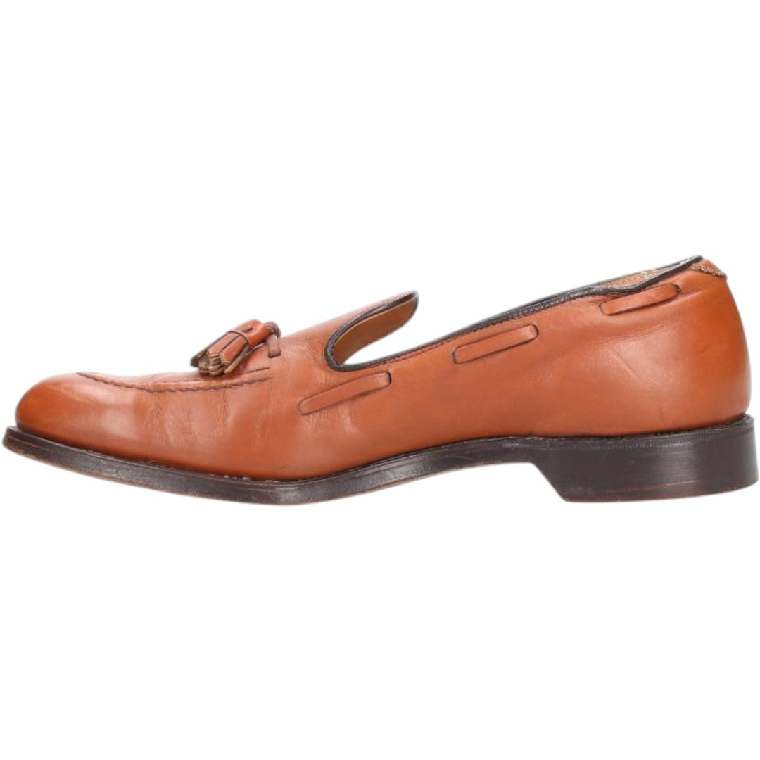 D'Camm Ltd V-Cleat Tassel Loafers, Men's, Size 10.4", Vintage /saa014063 Men's 26.5cm genuine leather Camel type Vintage Second Hand
