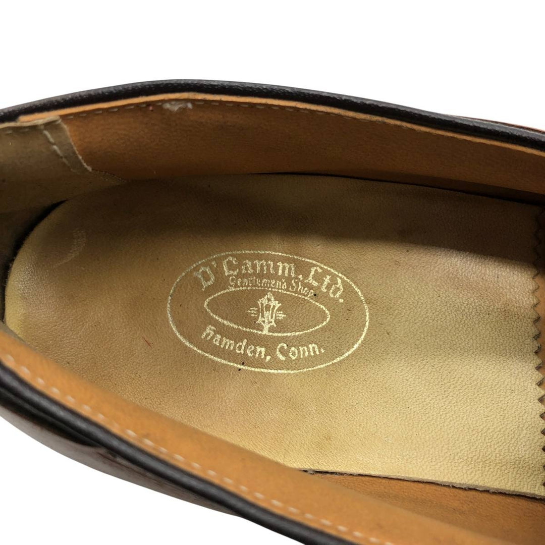 D'Camm Ltd V-Cleat Tassel Loafers, Men's, Size 10.4", Vintage /saa014063 Men's 26.5cm genuine leather Camel type Vintage Second Hand