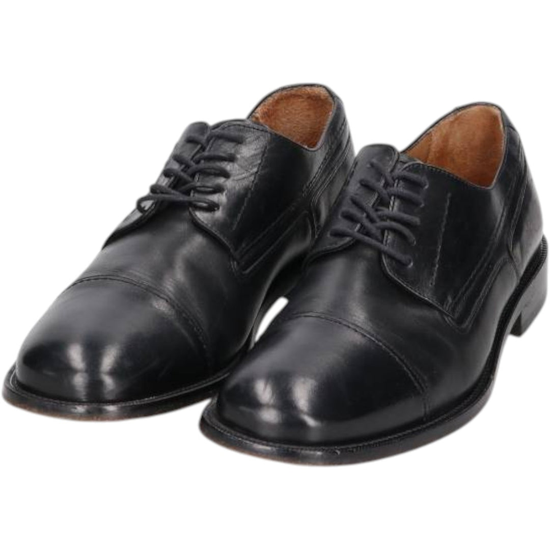 Bostonian METRO FLEX Straight Tip Shoes, Made in Italy, Size 9 1/2 Men's 27.5cm genuine leather black type Vintage Second Hand