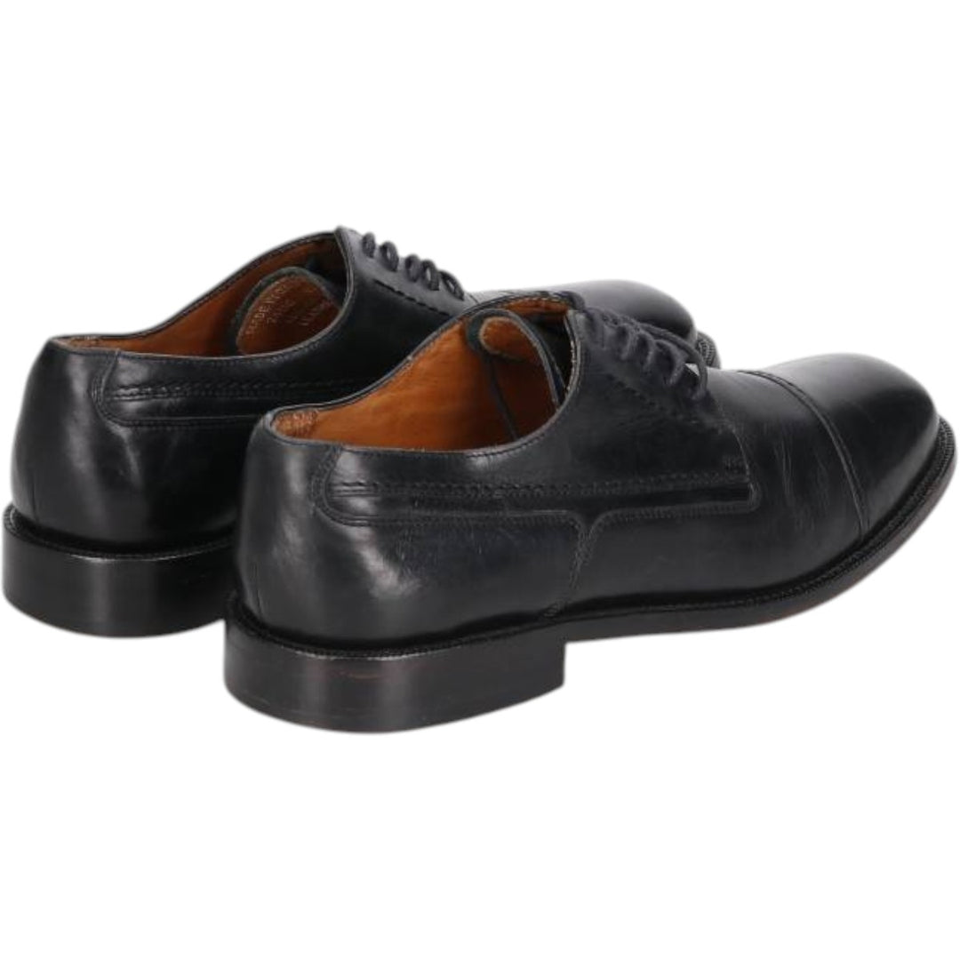 Bostonian METRO FLEX Straight Tip Shoes, Made in Italy, Size 9 1/2 Men's 27.5cm genuine leather black type Vintage Second Hand