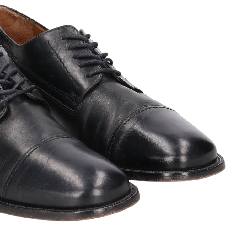 Bostonian METRO FLEX Straight Tip Shoes, Made in Italy, Size 9 1/2 Men's 27.5cm genuine leather black type Vintage Second Hand