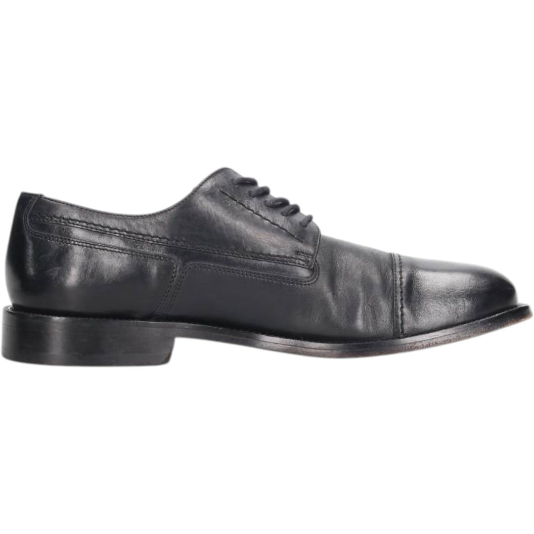 Bostonian METRO FLEX Straight Tip Shoes, Made in Italy, Size 9 1/2 Men's 27.5cm genuine leather black type Vintage Second Hand