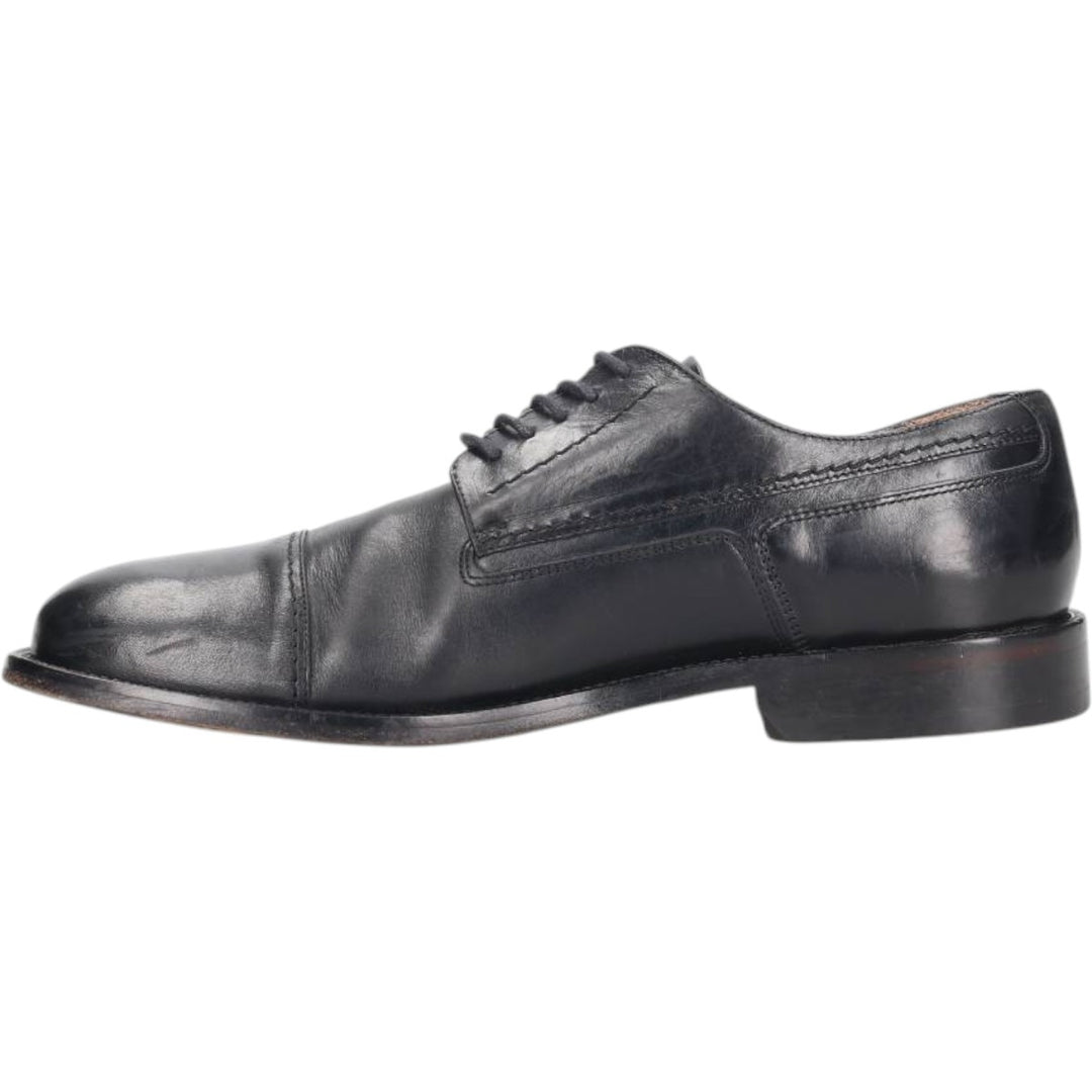 Bostonian METRO FLEX Straight Tip Shoes, Made in Italy, Size 9 1/2 Men's 27.5cm genuine leather black type Vintage Second Hand