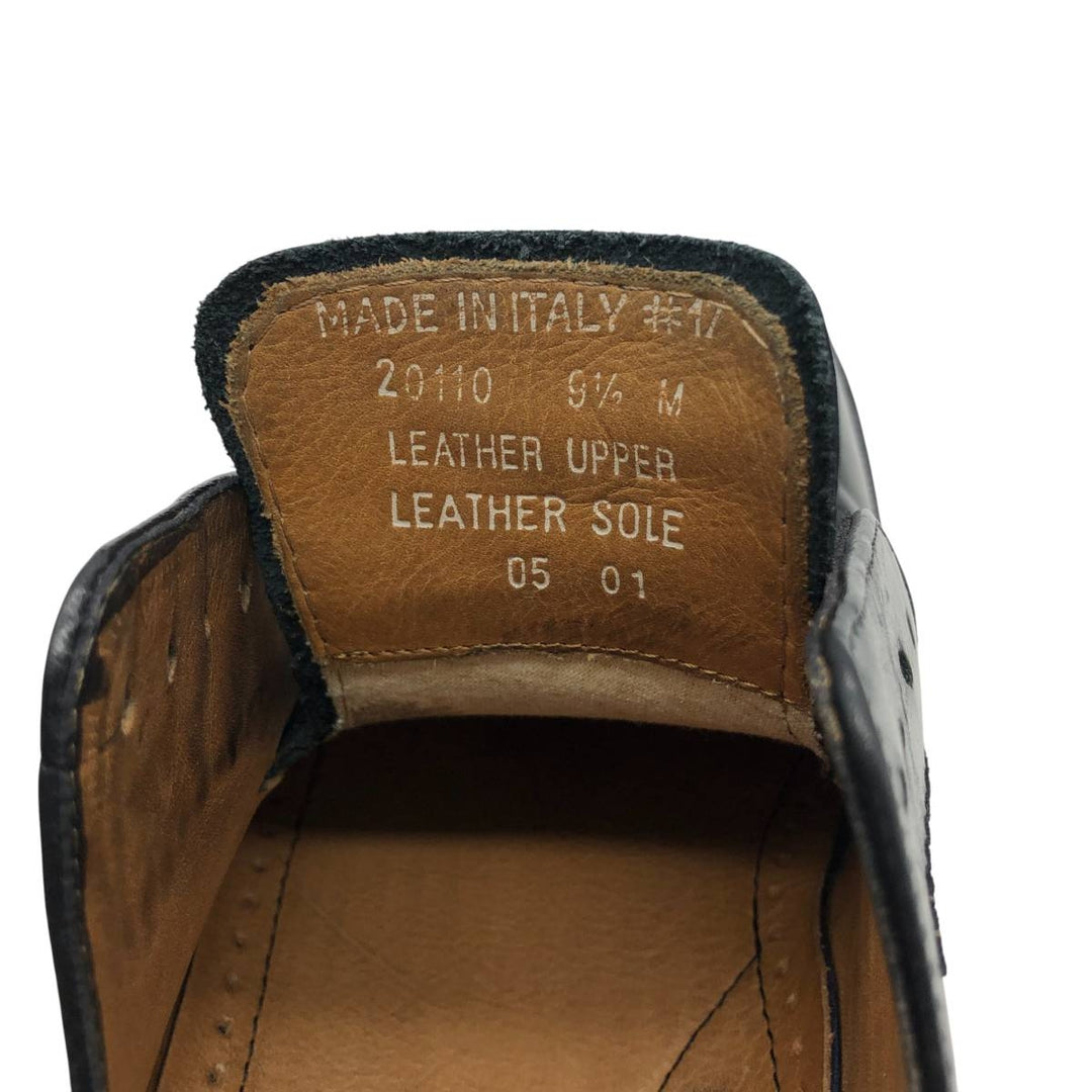 Bostonian METRO FLEX Straight Tip Shoes, Made in Italy, Size 9 1/2 Men's 27.5cm genuine leather black type Vintage Second Hand
