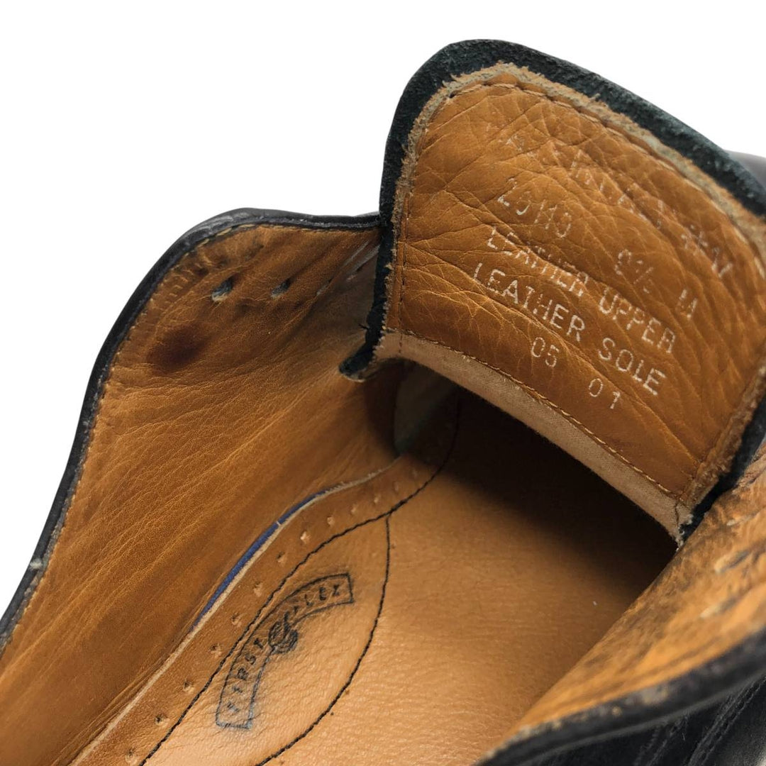 Bostonian METRO FLEX Straight Tip Shoes, Made in Italy, Size 9 1/2 Men's 27.5cm genuine leather black type Vintage Second Hand