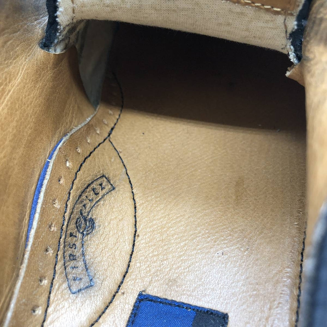 Bostonian METRO FLEX Straight Tip Shoes, Made in Italy, Size 9 1/2 Men's 27.5cm genuine leather black type Vintage Second Hand