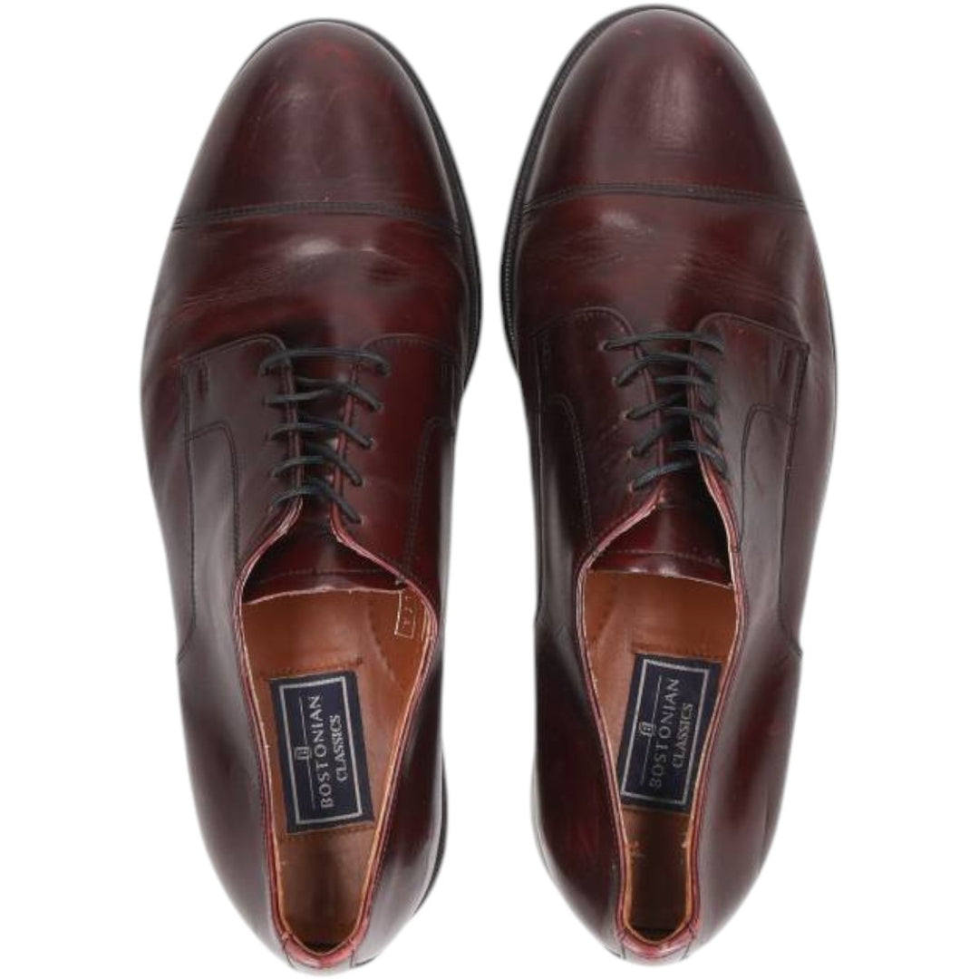 Bostonian Classics Straight Tip Shoes 10W Men's 28.0cm genuine leather burgundy type Vintage Second Hand